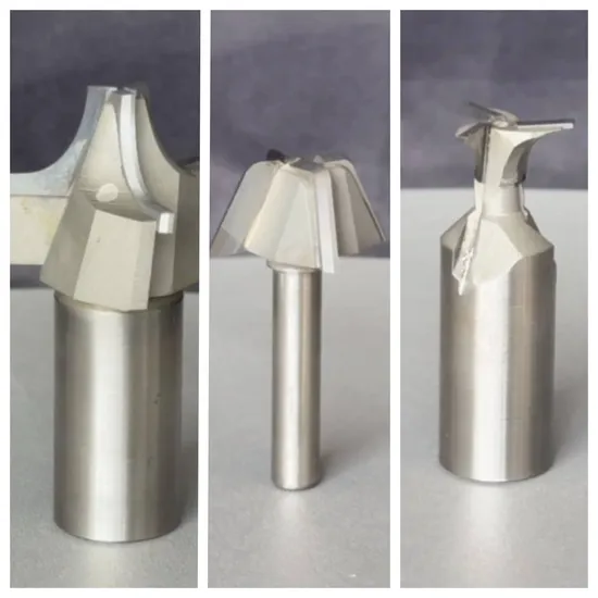 Zf Tipped with HSS Shank 3 Flute Carbide Welded Carbide Tool Metal Form Milling Cutter